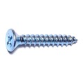 Midwest Fastener Sheet Metal Screw, #10 x 1-1/4 in, Zinc Plated Steel Flat Head Phillips Drive, 36 PK 63664